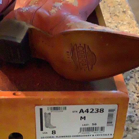 Brand New Corral embroidered Crystal western Cowboy Boots A4238 - Picture 3 of 4